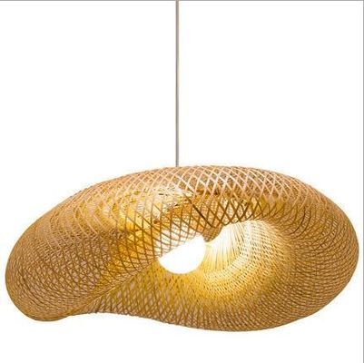 Moderno Bambù Rattan Pendente Lampada Lampada Per Camera Interiore