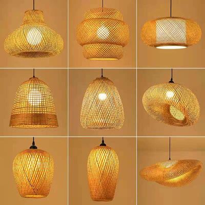Lampada da terra creativa di rotino per club