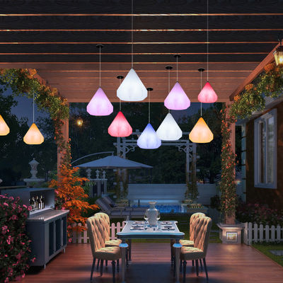Lampada pendente di plastica a forma di romboide a controllo wireless