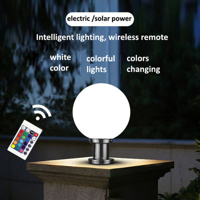 Lampada a sfera fluorescente impermeabile alimentata solare Con 20cm 25cm 30cm Dimensione