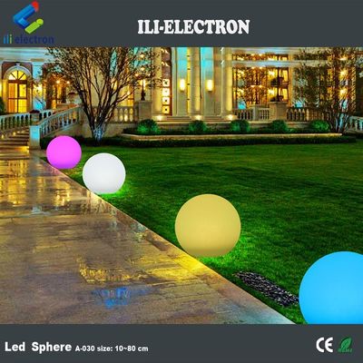 sfera di illuminazione a led di plastica che cambia colore