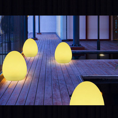 Lampada da tavolo esterna IP65 a forma di uovo con telecomando ricaricabile