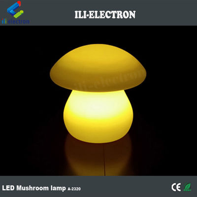 lampada da tavolo luminosa a forma di fungo in PE di plastica