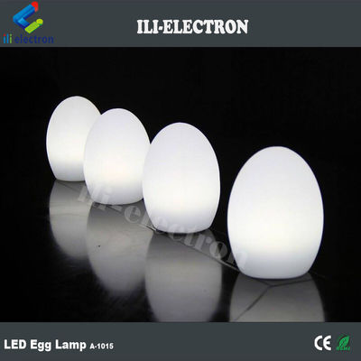Carica USB Lumi a LED a forma di uovo di plastica wireless con batteria al litio ricaricabile