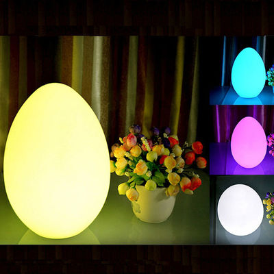 Lampada da tavolo a forma di uovo, luce notturna con telecomando.
