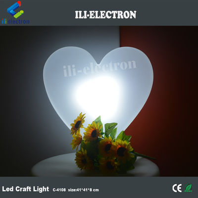 Luci di piscina di plastica, luci di cuore a LED, colorate, ricaricabili.