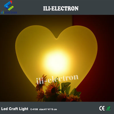 Luci di piscina di plastica, luci di cuore a LED, colorate, ricaricabili.