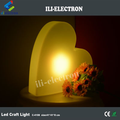 Luci di piscina di plastica, luci di cuore a LED, colorate, ricaricabili.