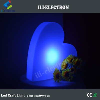 Luci di piscina di plastica, luci di cuore a LED, colorate, ricaricabili.