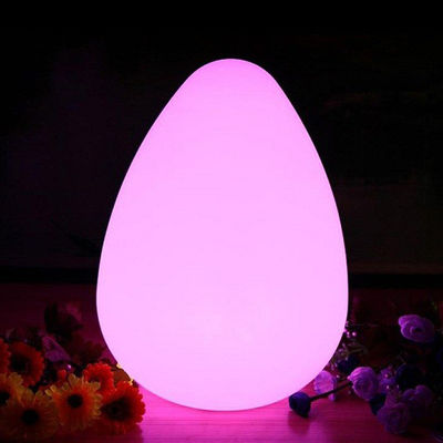 Lampade in plastica a forma di uovo all'aria aperta 4400mah con stile goccia d'acqua
