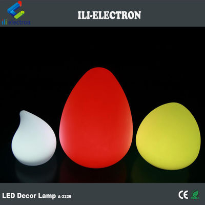 Lampade in plastica a forma di uovo all'aria aperta 4400mah con stile goccia d'acqua