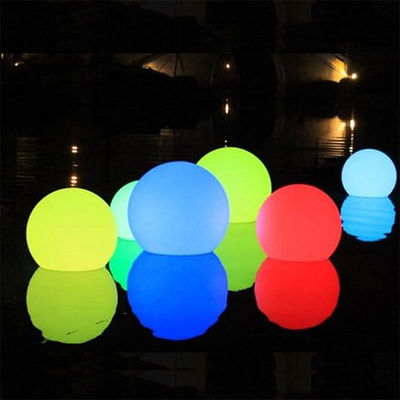 sfera luminosa a LED fluente a prova d'acqua colorata ricaricabile