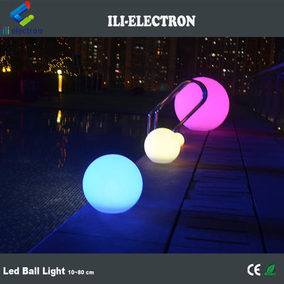sfera luminosa a LED fluente a prova d'acqua colorata ricaricabile
