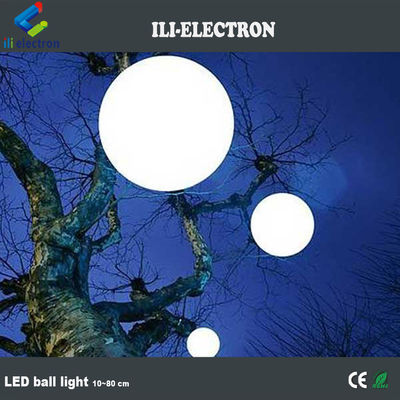 PE Plastico colorato all' esterno appesi sfere di luce a led