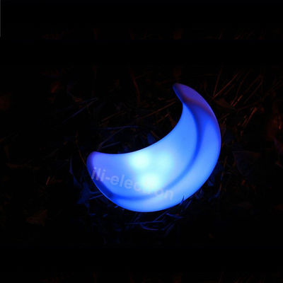 lampada decorativa illuminata a forma di luna per patio
