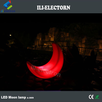 lampada decorativa illuminata a forma di luna per patio
