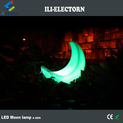 lampada da tavolo a led a forma di luna illuminata