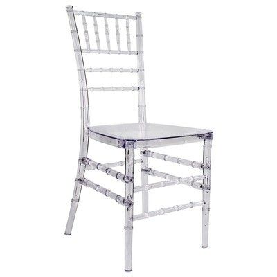 Sedile da banchetto in acrilico nordico - Sedile da matrimonio in cristallo di plastica trasparente - Sedile da pranzo in acrilico