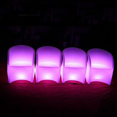 Mobili esterni a led a forma di fiore unici per eventi sedie luminose per night club