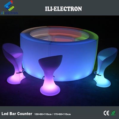 Bar illuminata a led in plastica a comando remoto