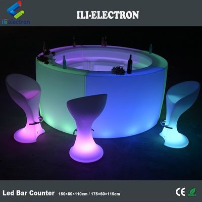 Bar illuminata a led in plastica a comando remoto