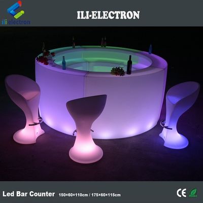 Bar illuminata a led in plastica a comando remoto