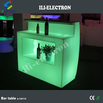 Disegno da tavolo per mini bar in plastica multicolore illuminato per la casa moderna in vendita