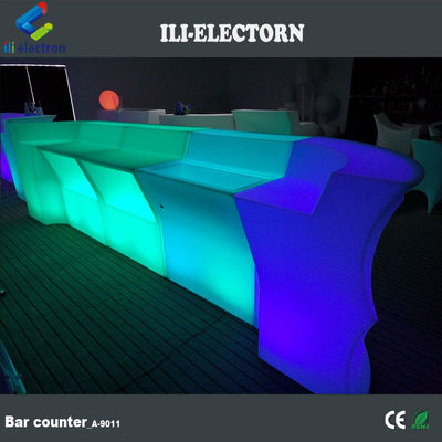 nuovo set di bar illuminati a led portatile commerciale in plastica PE multicolore