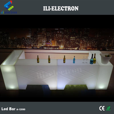 Bar angolare a LED in plastica a comando remoto