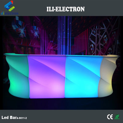 Forma d' onda LED luminoso Bar Contatore, Tavolo da bar all' esterno a luce resistente all' acqua