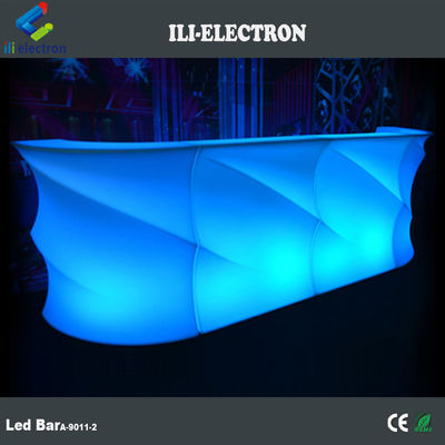 Forma d' onda LED luminoso Bar Contatore, Tavolo da bar all' esterno a luce resistente all' acqua
