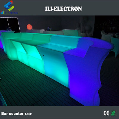 Forma d' onda LED luminoso Bar Contatore, Tavolo da bar all' esterno a luce resistente all' acqua