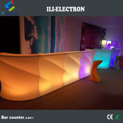 Forma d' onda LED luminoso Bar Contatore, Tavolo da bar all' esterno a luce resistente all' acqua