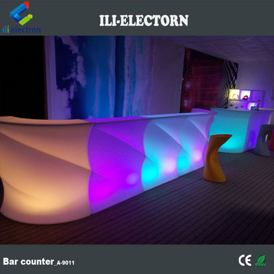 Contaglio di tavolo a bar a forma di onda luminoso