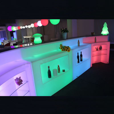 Tavolo da bar LED da ristorante moderno in plastica commerciale CE ROHS UL