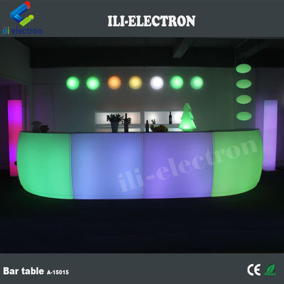 Tavolo da bar LED da ristorante moderno in plastica commerciale CE ROHS UL