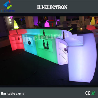 Tavolo da bar LED da ristorante moderno in plastica commerciale CE ROHS UL