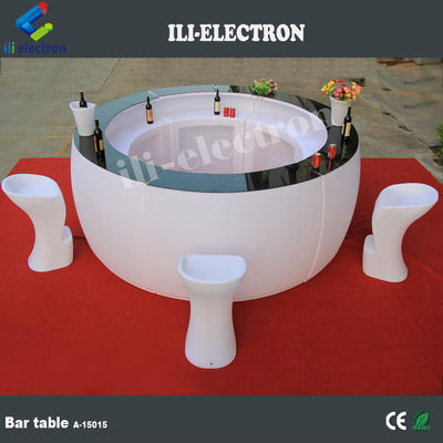 Tavolo da bar LED da ristorante moderno in plastica commerciale CE ROHS UL