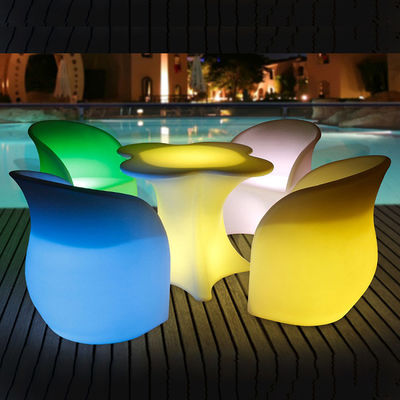Mobili a luce a LED set di mobili da giardino a fiori