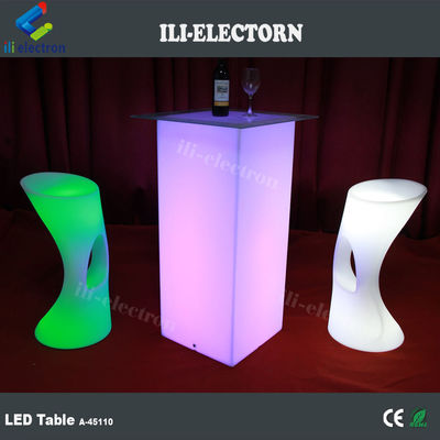 Moderni tavoli mobili a luce a LED RGB con batteria al litio ricaricabile