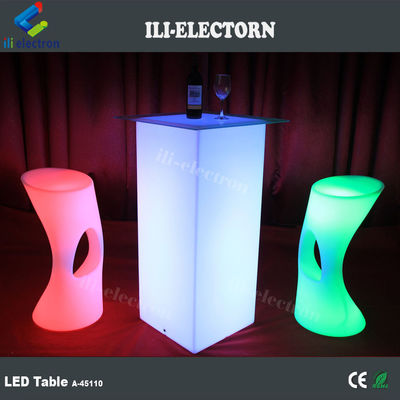 Moderni tavoli mobili a luce a LED RGB con batteria al litio ricaricabile