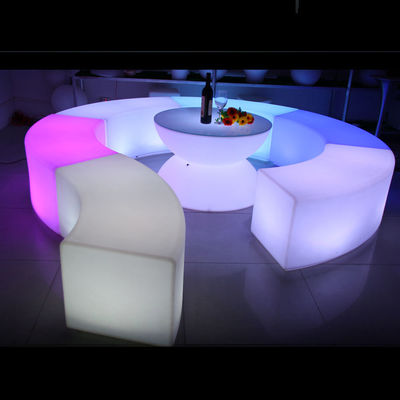 Mobili a luce a LED che cambiano colore, sedia a sdraio a LED ricaricabile OEM