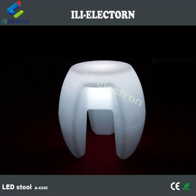 Arredamento colorato a luce LED, bar inpilabile sgabello illuminato ricaricabile