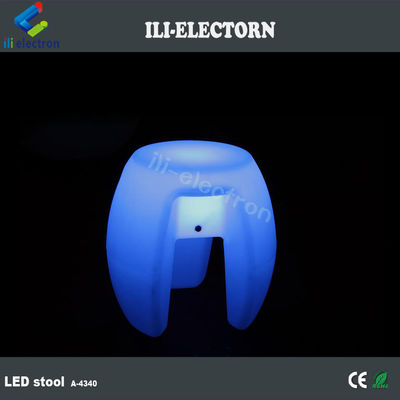 Arredamento colorato a luce LED, bar inpilabile sgabello illuminato ricaricabile