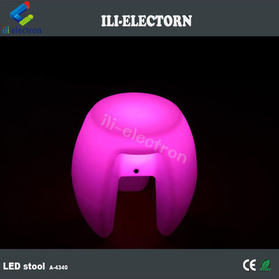 Arredamento colorato a luce LED, bar inpilabile sgabello illuminato ricaricabile