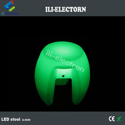 Arredamento colorato a luce LED, bar inpilabile sgabello illuminato ricaricabile