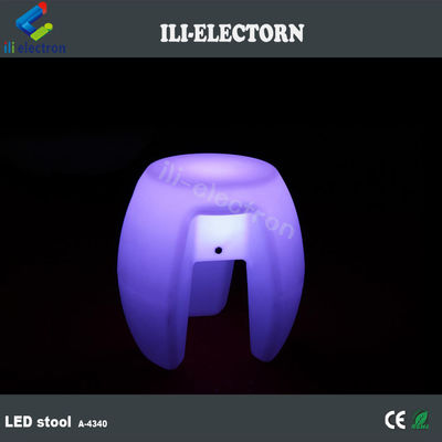 Arredamento colorato a luce LED, bar inpilabile sgabello illuminato ricaricabile