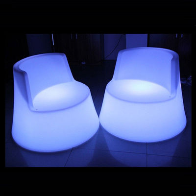 100% PE Plastico ricaricabile RGB illuminato led cavallo di mare sedia a sdraio luminosa