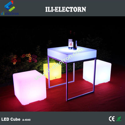 LED illuminato scaffale cubo sedia cubo