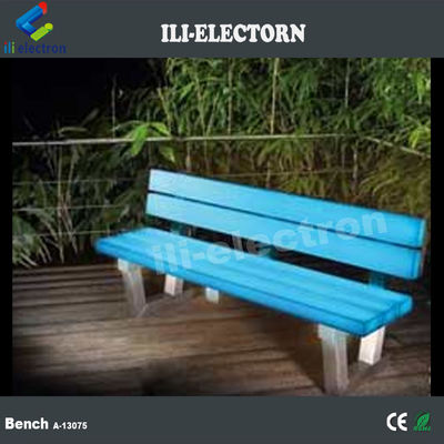 16 colori di plastica illuminato mobili a led panca da giardino esterno